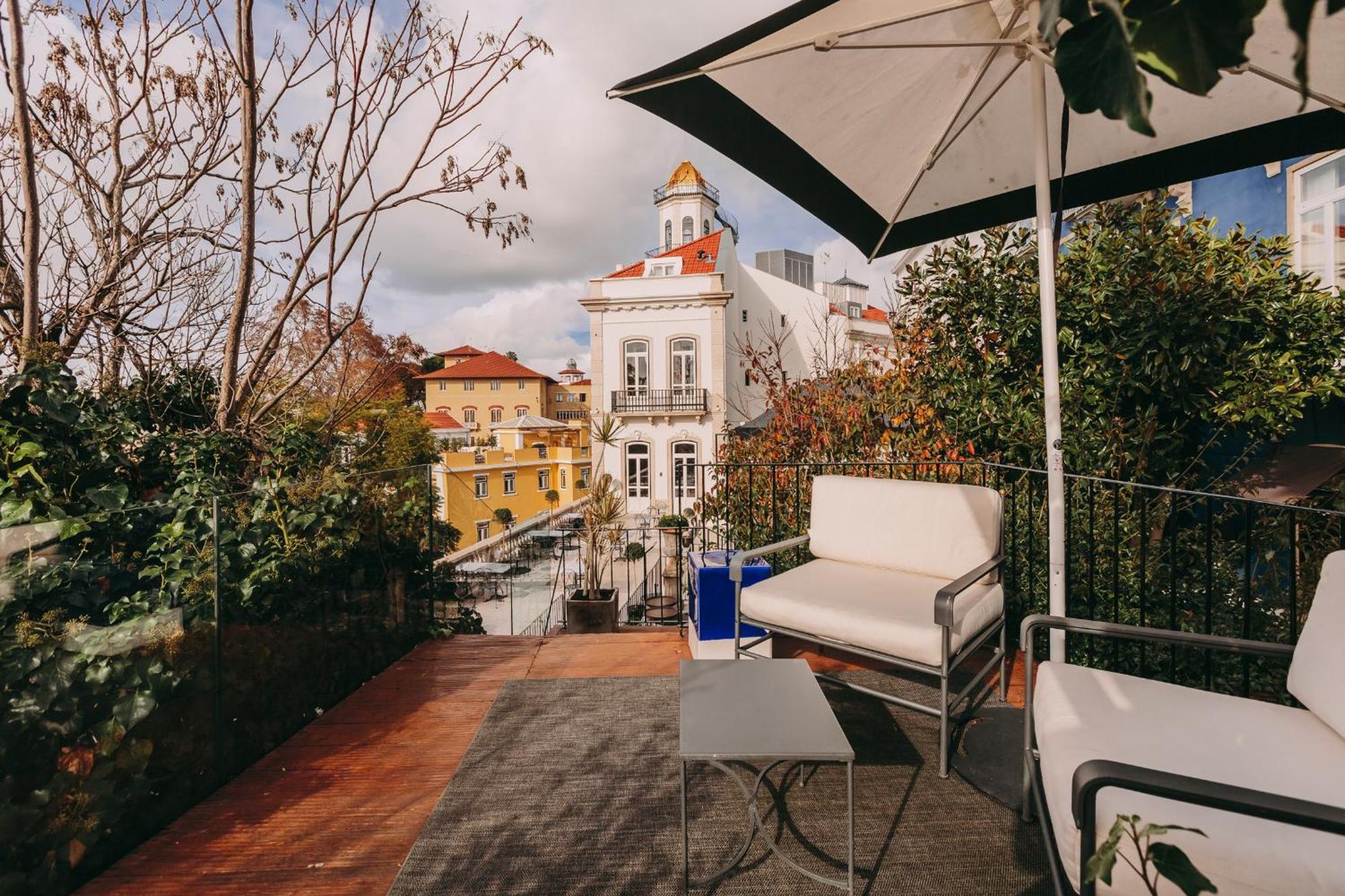 Torel Palace Lisbon Hotel Екстериор снимка The terrace of the hotel